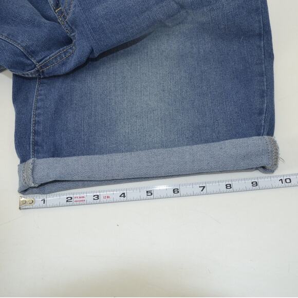 CopperFlash Mid Rise Bermuda Blue Jean Shorts Curvy Size 6 - Picture 5 of 15